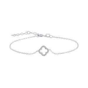 Inspired Cleef 925 Sterling Silver Bracelet for Women | Cubic Zirconia Stone